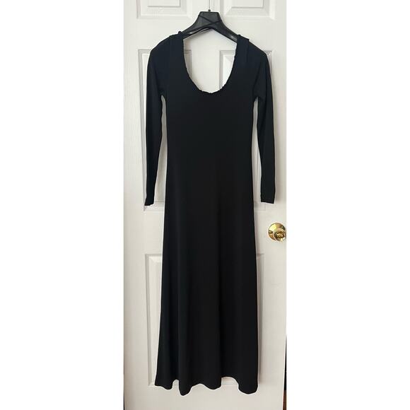Isaac Mizrahi Black Maxi Goth Witch Dress Whimsigoth Dark Romance Small NWT $210 - Picture 12 of 14